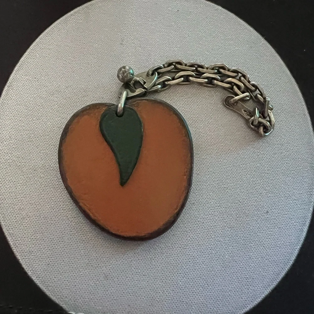 Hermes Orange Bag Charm